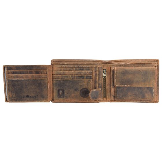 Greenburry Vintage portfel skórzany 12,5 cm