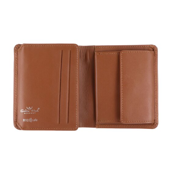 Golden Head Polo Portfel Ochrona RFID Skóra 8.5 cm
