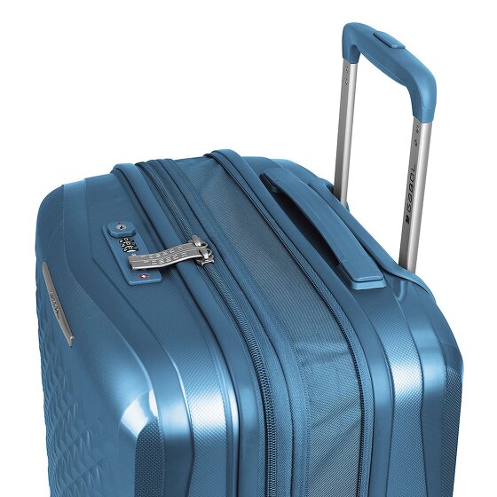 Gabol Queens 4 kółka Zestaw walizek 4-części z plisą rozprężną