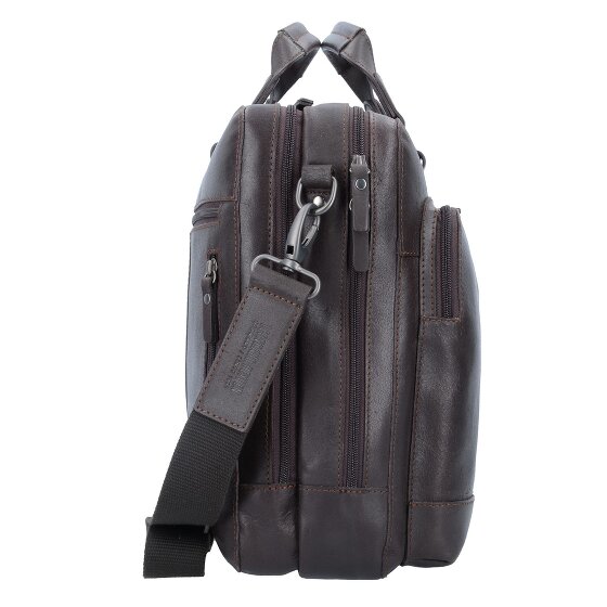 Leonhard Heyden Dakota Teczka skórzana 40 cm Komora na laptopa