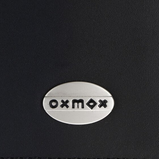 oxmox Leather Portfel Ochrona RFID Skóra 12.5 cm