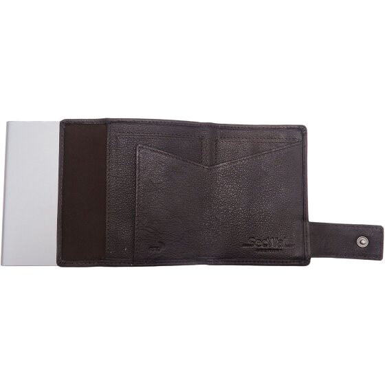 SecWal Etui na karty kredytowe SecWal 1 Skórzany portfel RFID 9 cm