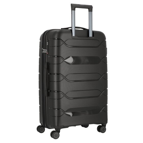 Polestream Strz by Asteroid 4 kółka Walizka L 74 cm z plisą rozprężną