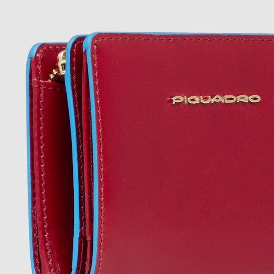 Piquadro Blue Square Portfel Ochrona RFID Skórzany 11 cm