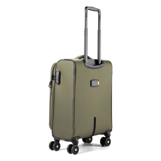 d&n Travel Line 9704 4 kółka Walizka kabinowa S 55 cm z funkcją poszerzenia