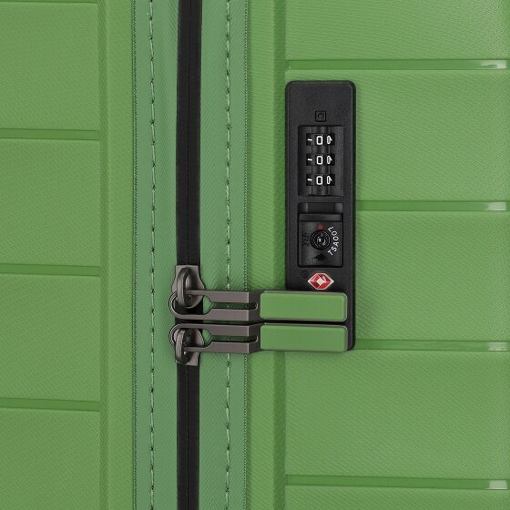 Travelite Mooby 4 kółka Zestaw walizek 3-części z plisą rozprężną