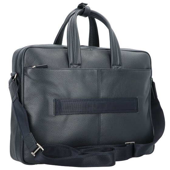 Piquadro Teczka skórzana 44 cm przegroda na laptopa