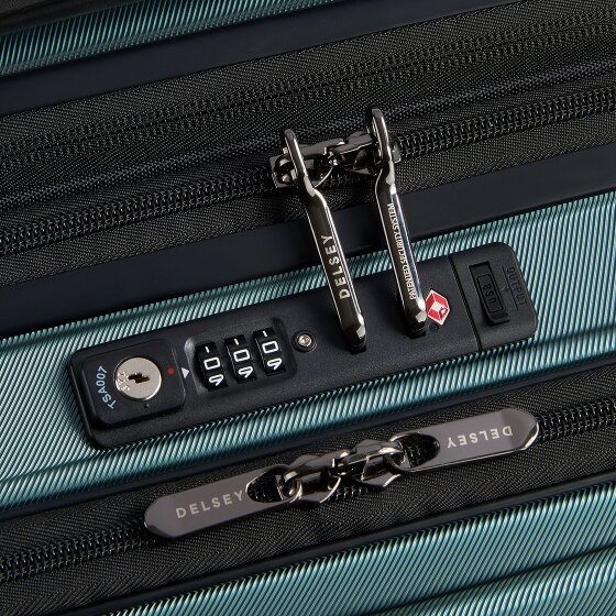 Delsey Paris 4-kołowy wózek kabinowy Shadow 5.0 z przegrodą na laptopa 55 cm i rozszerzaną plisą