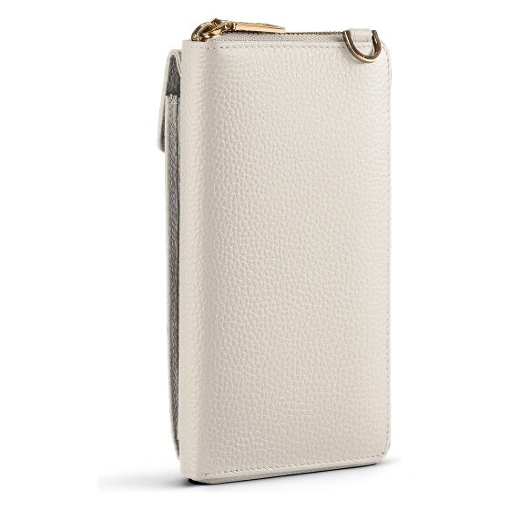 Lazarotti Portfel z skóry typu „zip-around” z Bolonii z Etui na telefon komórkowy, 19 cm