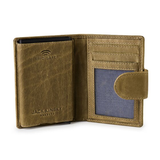 Jack Kinsky Aruba Portfel Ochrona RFID Skórzany 7.5 cm
