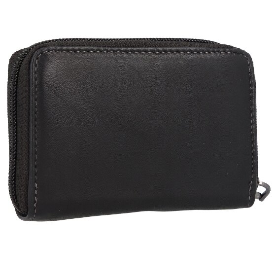 Greenland Nature Czarny Nappa Credit Card Case RFID Leather 11 cm