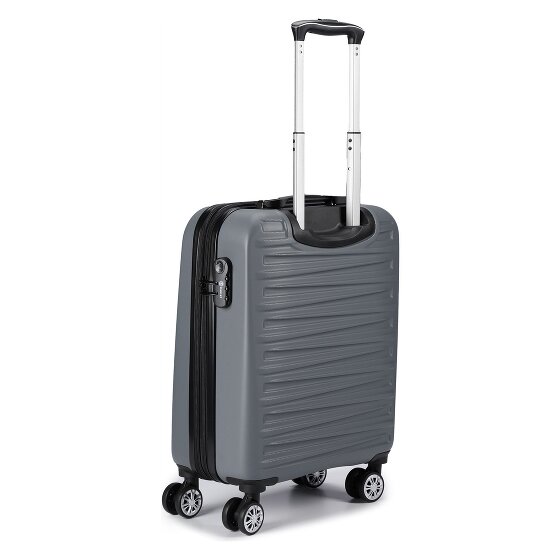Benzi 5493 4 kółka Walizka kabinowy S 53 cm z plisą rozprężną