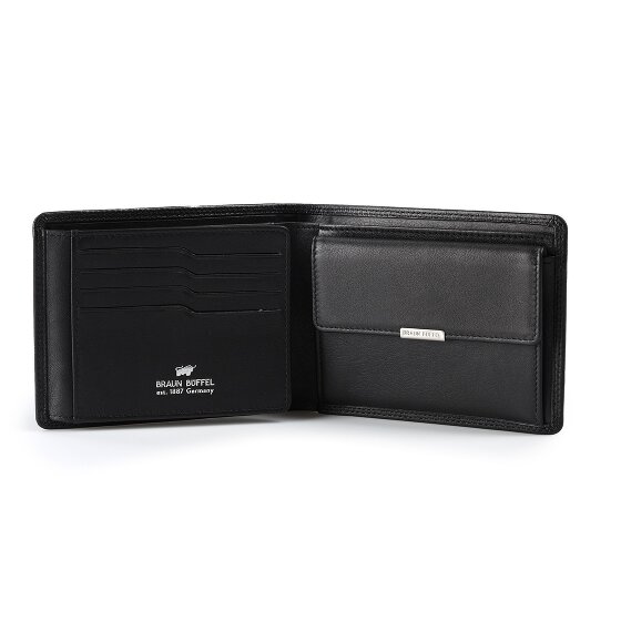 Braun Büffel Golf 3.0 Portfel Ochrona RFID Skórzany 12 cm