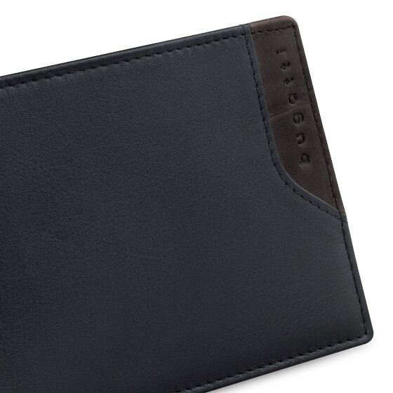 bugatti Corso DeLuxe Portfel Ochrona RFID Skórzany 11.5 cm