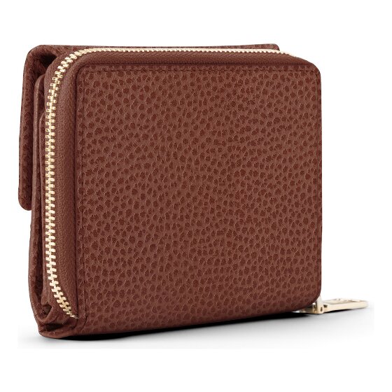 Lazarotti Skórzany portfel Bologna z zamkiem błyskawicznym 12 cm