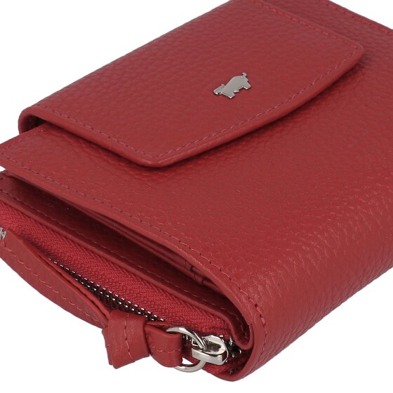 Braun Büffel Hanna Portfel Ochrona RFID Skórzany 12 cm