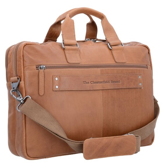 The Chesterfield Brand Wax Pull Up Teczka Skórzany 40 cm Komora na laptopa