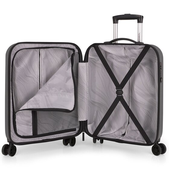 Gabol Paradise XP 4 kółka Walizka kabinowy S 55 cm z plisą rozprężną