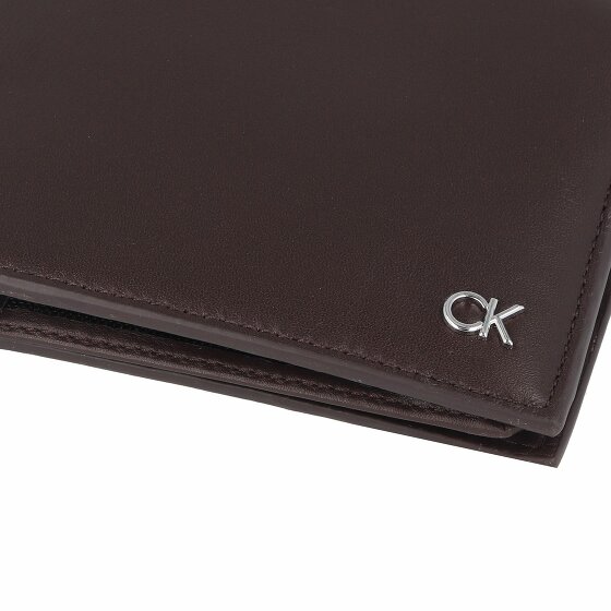 Calvin Klein Metal CK Portfel Ochrona RFID Skórzany 13 cm