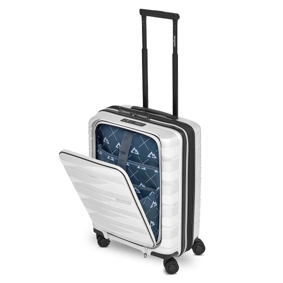 Bergpfeil Travel 4 kółka Walizka kabinowa 55 cm Komora na laptopa z funkcją poszerzenia
