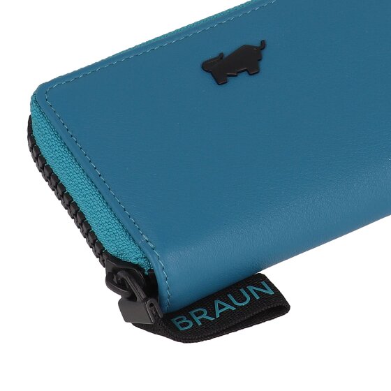 Braun Büffel Capri Portfel Ochrona RFID Skórzany 11 cm