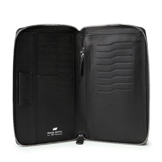 Braun Büffel Golf 3.0 Portfel Ochrona RFID Skórzany 17.5 cm