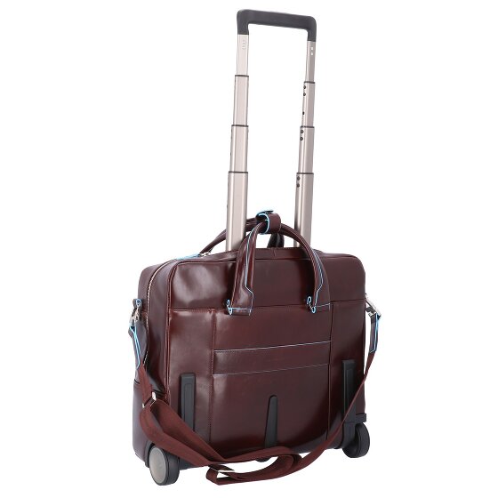 Piquadro Blue Square 2-Wheel Business Trolley Leather 36 cm Laptop Compartment