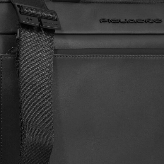 Piquadro David Teczka Skórzany 42 cm Komora na laptopa