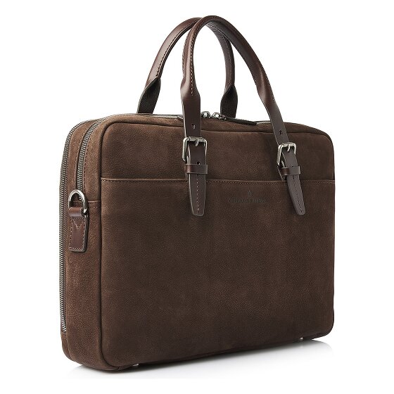 Castelijn & Beerens Nubuck Teczka Skóra 41 cm Komora na laptopa