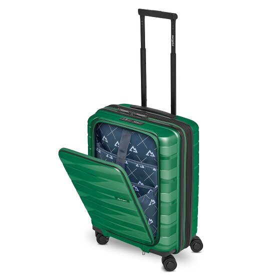 Bergpfeil Travel 4 kółka Walizka kabinowa 55 cm Komora na laptopa z funkcją poszerzenia
