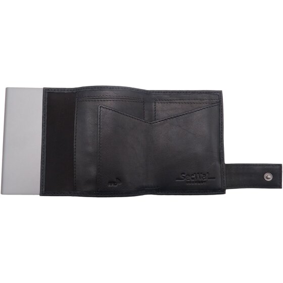 SecWal Skórzane etui na karty RFID 9 cm
