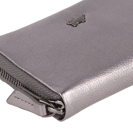 Braun Büffel Rubinowa portmonetka RFID skórzana 10,5 cm