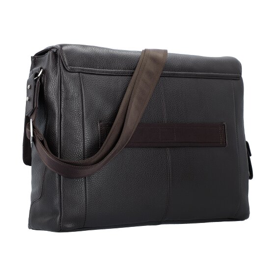 Piquadro Vibe Briefcase Messenger Skórzany 41 cm Komora na laptopa