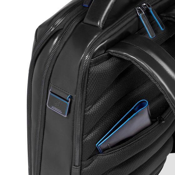 Piquadro Blue Square Plecak Skórzany 42 cm Komora na laptopa