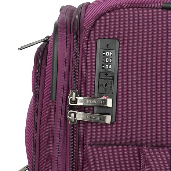 Travelite Cubis 4 kółka Walizka kabinowa S 55 cm z funkcją poszerzenia
