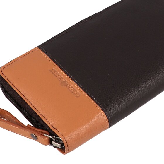Greenburry Nappa Portfel Ochrona RFID Skórzany 19.5 cm