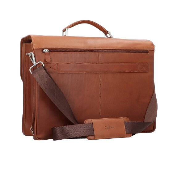 Esquire Dallas Teczka Skórzany 42 cm Komora na laptopa