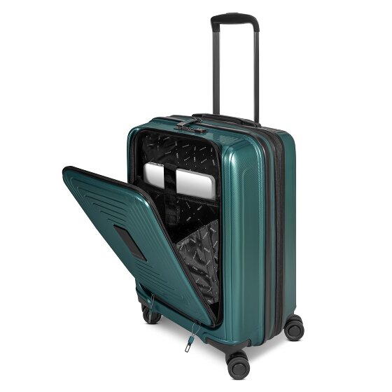 Redolz Essentials 14 4 kółka Walizka kabinowy S 55 cm Komora na laptopa z plisą rozprężną