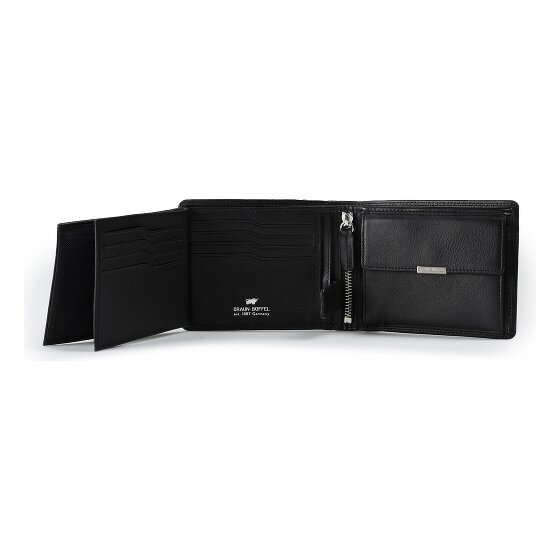 Braun Büffel Golf 3.0 Portfel Ochrona RFID Skórzany 12 cm