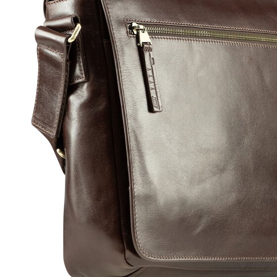 Jost Skagen Briefcase Messenger Skórzany 32 cm Komora na laptopa