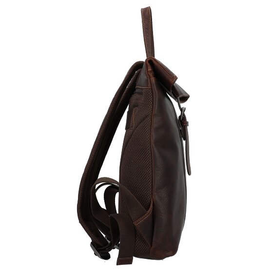 Jack Kinsky Porto Plecak Skórzany 37 cm Komora na laptopa