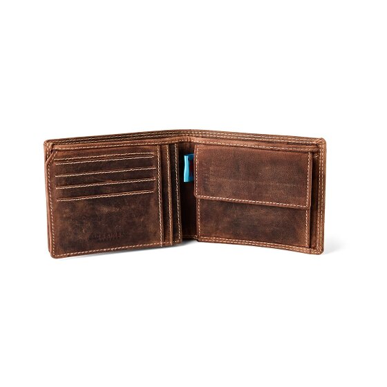 Jack Kinsky Baltimore 101 Portfel Ochrona RFID Skórzany 13 cm