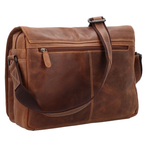 Greenburry Racing Collection Atlanta Briefcase Messenger Skórzany 36 cm