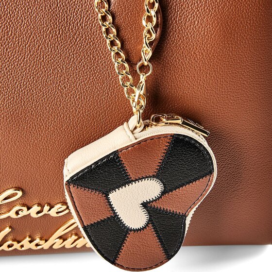 Love Moschino Heart Charm Torba na ramię Skórzany 35 cm