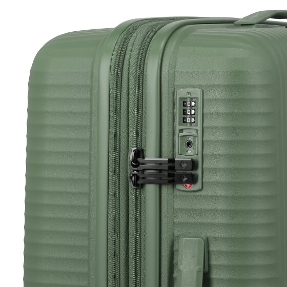Travelite Air Stripe 4 kółka Zestaw walizek 3-części z funkcją poszerzenia