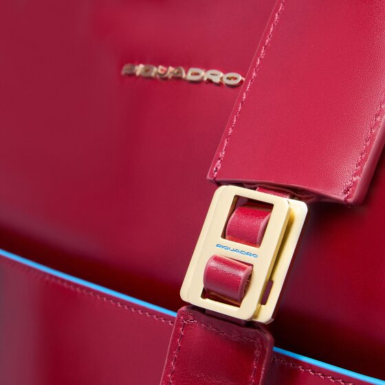 Piquadro Blue Square Torba na ramię Ochrona RFID Skórzany 30 cm Komora na laptopa