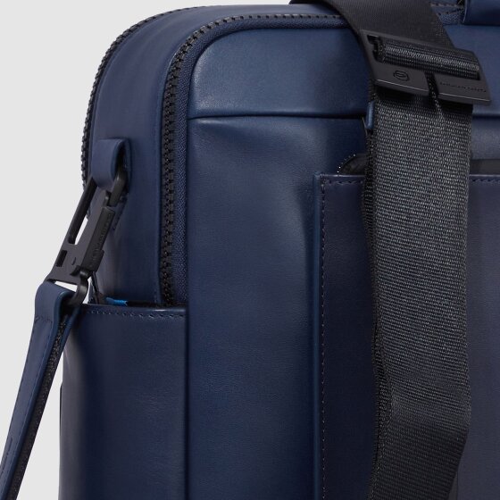Piquadro David Teczka Skórzany 42 cm Komora na laptopa