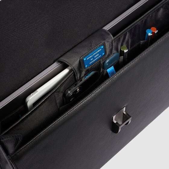 Piquadro Modus Teczka Skórzany 40 cm Komora na laptopa