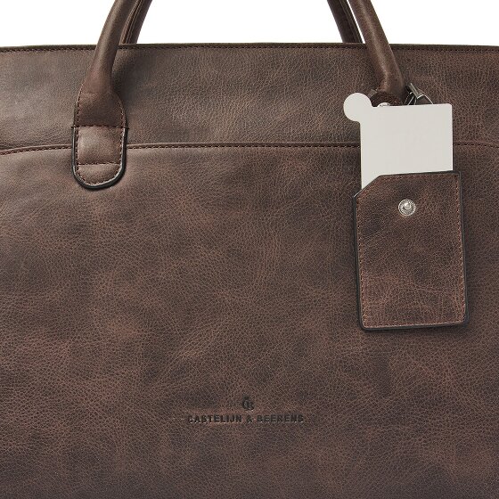 Castelijn & Beerens Carisma Shopper Bag Ochrona RFID Skórzany 41 cm Komora na laptopa