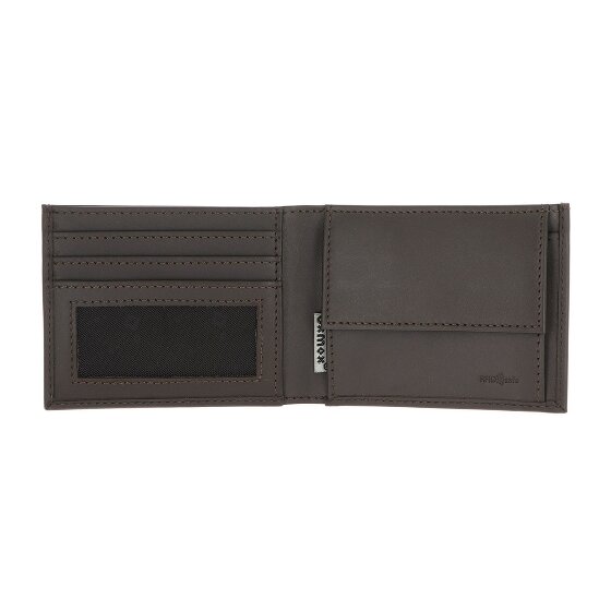 oxmox Leather Portfel Ochrona RFID Skóra 11 cm